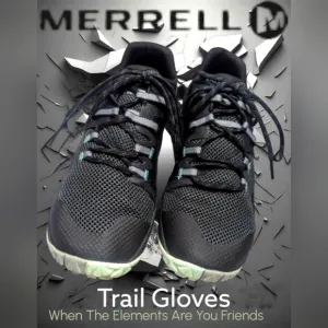 Merrill Trail Glove Outdoor Barefoot Sport Shoes Women's Size 6 Black/Blue