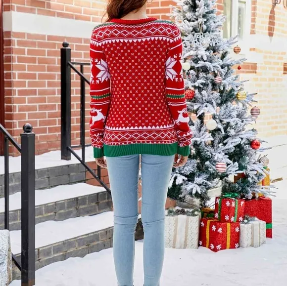 Merry Christmas Ya Filthy Animal Funny Knit Sweater Home Alone Movie Fun Classic