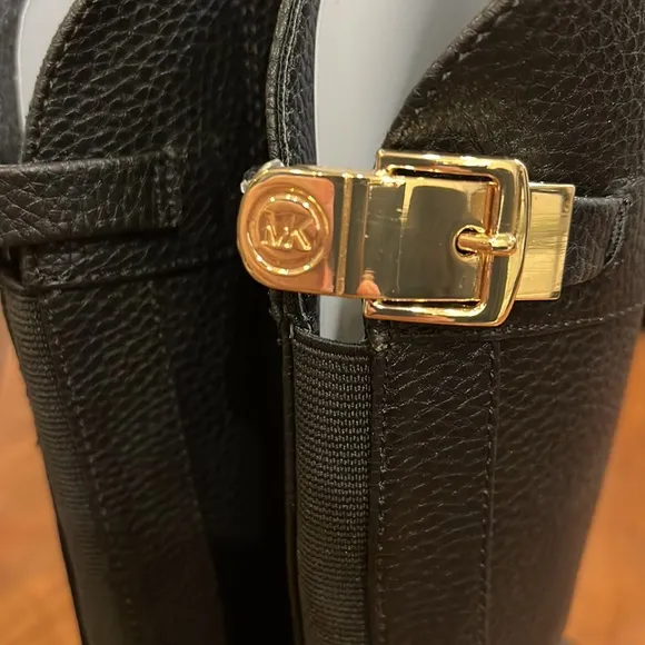 Michael Kors Emma Tara boots black leather new toddlers girls size 6