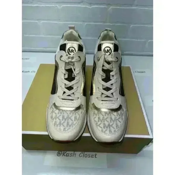 Michael Kors shoes crista trainer tech canvas trainer brown multi