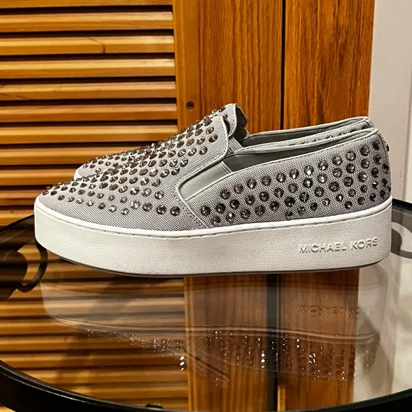 Michael Kors Stunning Silver Sneakers | 7.5 NOWT 🪩🤩