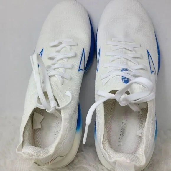 Mizuno Wave Neo Wind Women's White-Blue J1GC227801 Sneaker Shoes Size 8.5