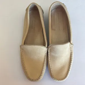 Modavi Moc Women’s Cream Leather Loafers