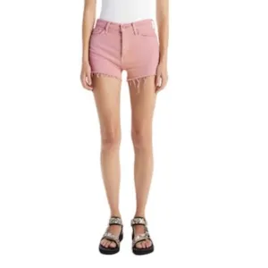 Mother Superior Tomcat Kick Fray Pink Denim Women's Shorts size 26