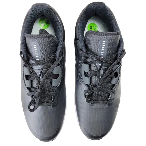 MSRP $110, Nike Men's Infinity Pro 2 Golf Shoes, size 9.5, Black/White. From t