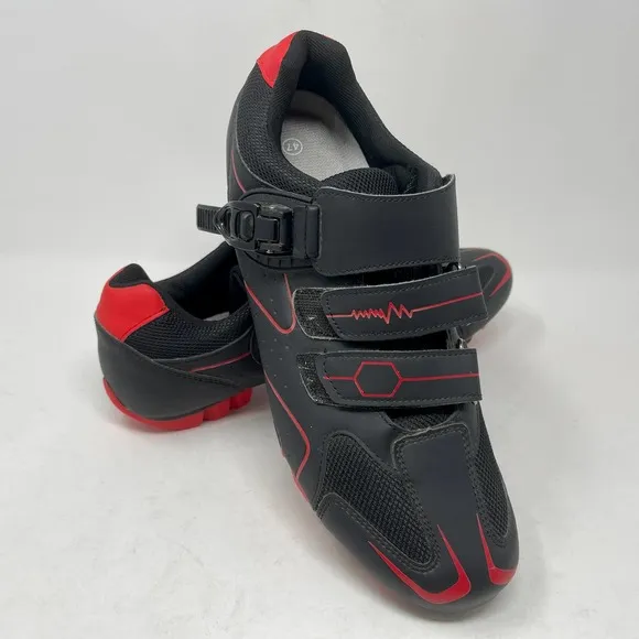 MTS Mountain &amp; Indoor Cycling Shoes Men's 12 Black Red 1755:L.5.1