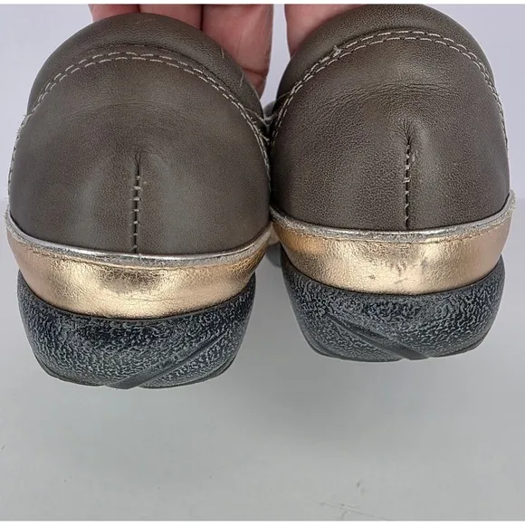 Naot Women's Size US 7-7.5 Kumara Leather Lace Up Shoes EU 38 Gray and Rose Gold