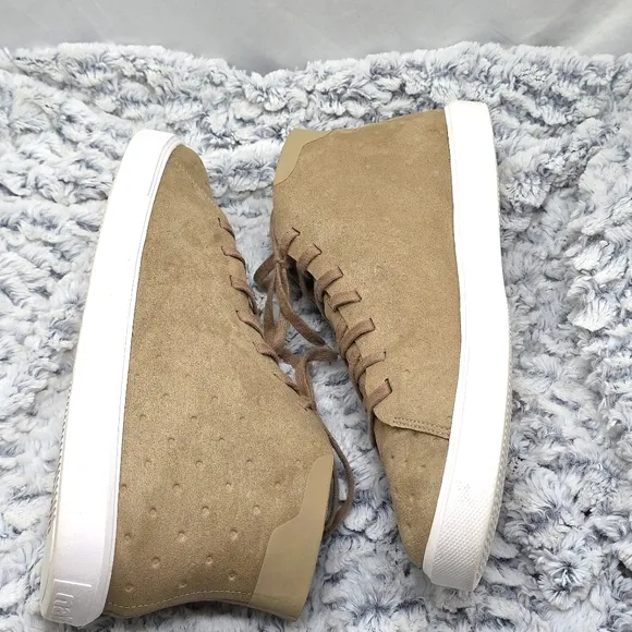 Native Monaco Mids  Beige Shoes Anlke Sneakers Mens 13 Clean