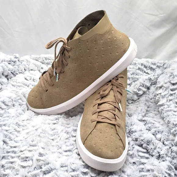 Native Monaco Mids  Beige Shoes Anlke Sneakers Mens 13 Clean