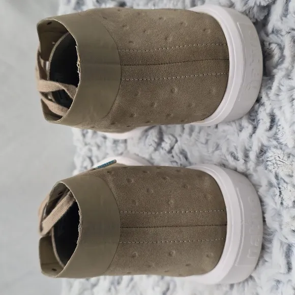 Native Monaco Mids  Beige Shoes Anlke Sneakers Mens 13 Clean