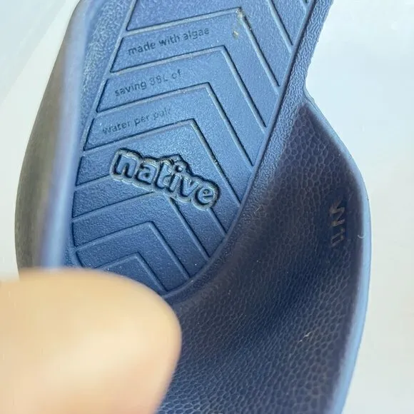 Native Shoes Audrey Bloom D’Orsay Slip On Flats Womens Dark Blue‎ Size 11