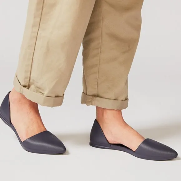Native Shoes Audrey Bloom D’Orsay Slip On Flats Womens Dark Blue‎ Size 11
