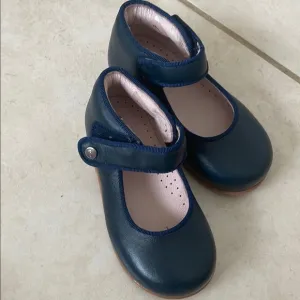 Navy Blue Kids Mary Jane Shoes