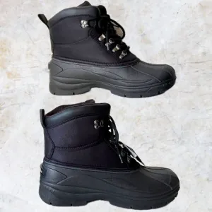 Nevados Glacier Black Waterproof Thermolite Lace-Up Hiking Boots - Mens 12M