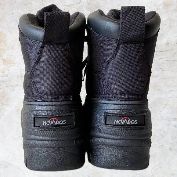 Nevados Glacier Black Waterproof Thermolite Lace-Up Hiking Boots - Mens 12M