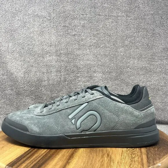 NEW Adidas FIVE TEN Sleuth DLX Mountain Bike Cycling Shoes Gray Suede Men's 12.5