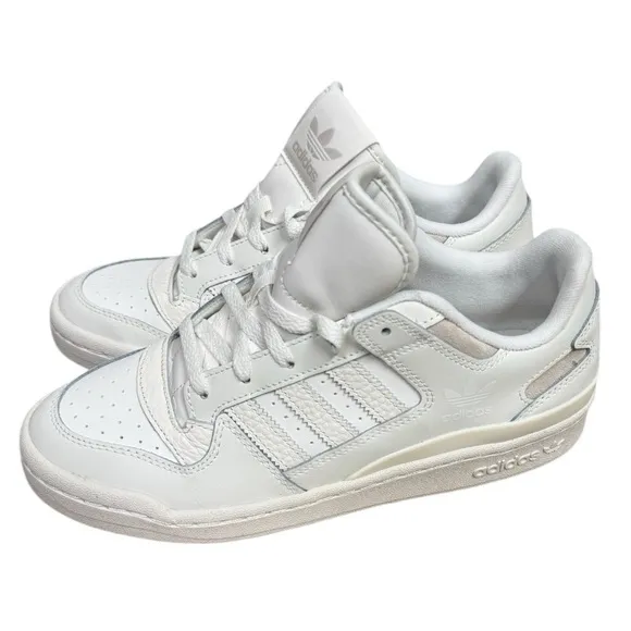 NEW Adidas FORUM LOW CL Sneakers White Lace Up Shoes Men’s US Size 8 Basketball