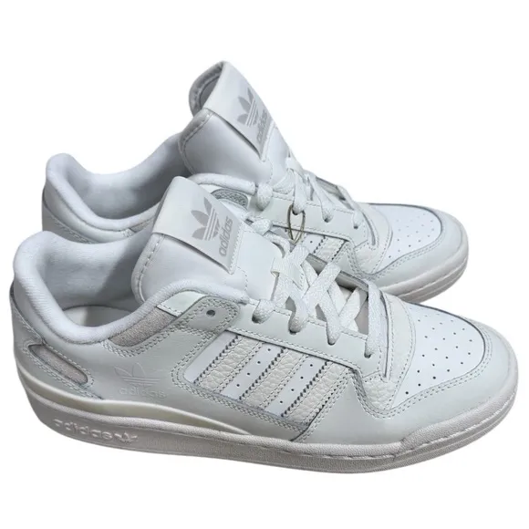NEW Adidas FORUM LOW CL Sneakers White Lace Up Shoes Men’s US Size 8 Basketball