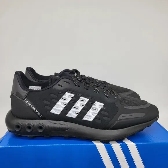 New Adidas Originals La Trainer 3 III Men's Training Shoes Black Size 10.5