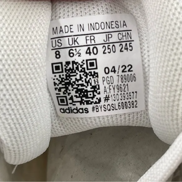 NEW! Adidas Women’s Runfalcon 2.0 Cloud White Lace-Up Running Shoes - Size 8