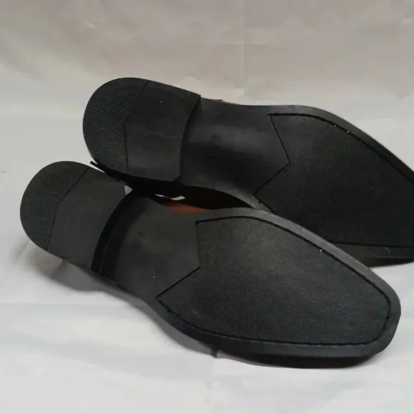 New &quot;Atlanta&quot; British Tan Frederico Leone Tuxedo Shoes sz 9.5