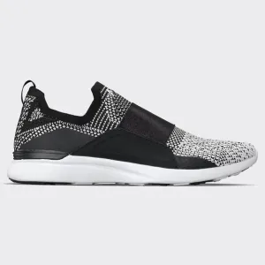 NEW APL women's techloom bliss running shoes in black white white ombre