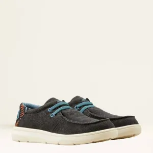 NEW ARIAT kid's hilo shoes in grey/blue