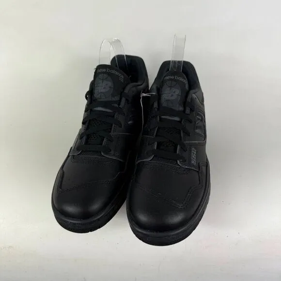 New Balance 550 Sneakers Men's 12.5 Black Leather Lace Up Low Top Running Shoes