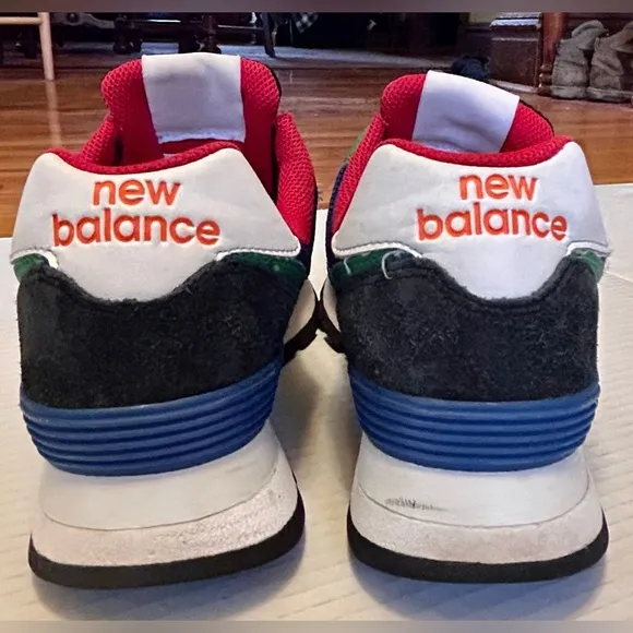New Balance 574 Rugged. Size 9. Black/Captain Blue Men's Running Trainers