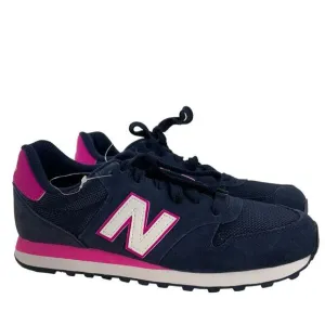 New Balance Casual Athletic Shoes Women Size 7.5 Sneaker Low Top Lace Up Navy