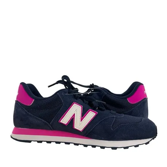 New Balance Casual Athletic Shoes Women Size 7.5 Sneaker Low Top Lace Up Navy