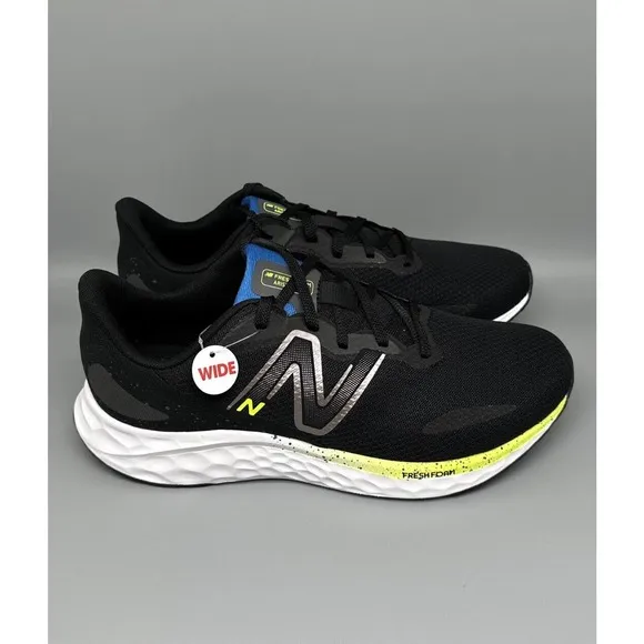 New Balance Fresh Foam Arishi v4 Black Running Shoes Mens 9.5 4E