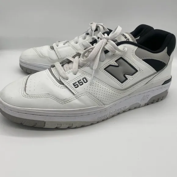 New Balance Men’s 550 Concrete Black Casual Shoes Sneakers BB550NCL