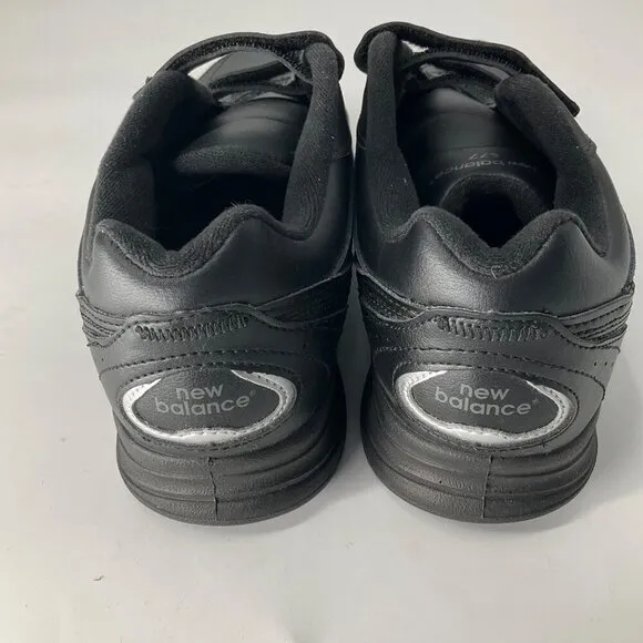 New Balance Mens 577 Walking Shoes Black Leather Size 8.5 2E Wide Comfort Suppor