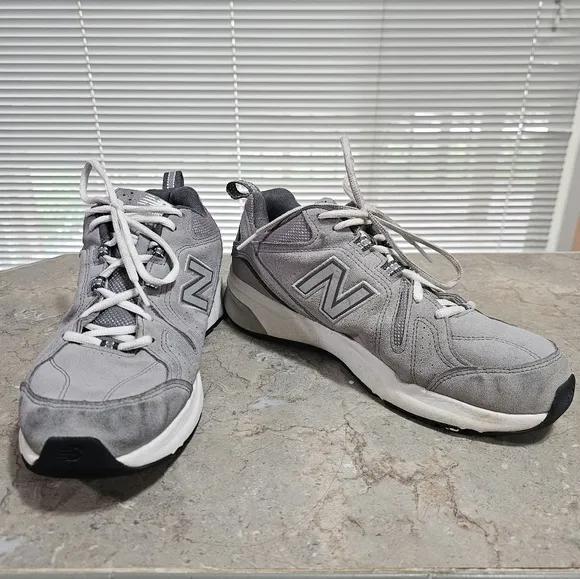 New Balance Mens 608 MX608UG5 Grey Suede Athletic Cross Trainer Shoes Size 9.5