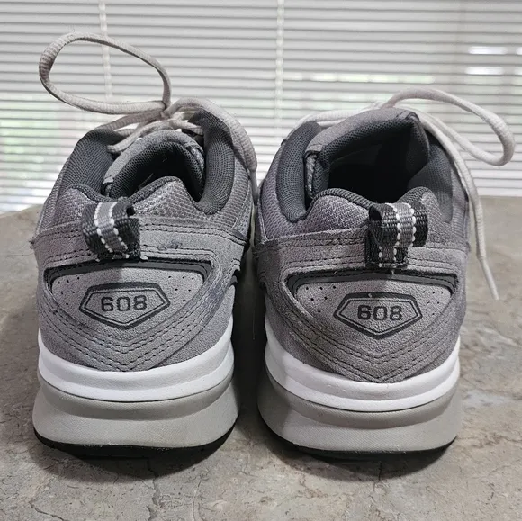 New Balance Mens 608 MX608UG5 Grey Suede Athletic Cross Trainer Shoes Size 9.5