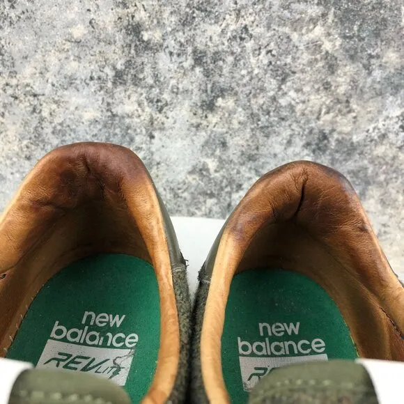 New Balance Men's Size 11.5D 300 Olive Green Wool Lace-Up Casual Sneakers Shoes