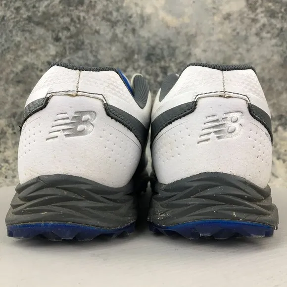 New Balance Men's Size 8.5 4E Wide Striker V2 White Grey Lace-Up Golf Sneakers