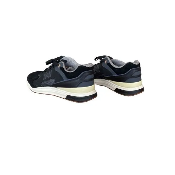 New Balance Mens Black ML1550SB 1550 Revlite Suede Athletic Shoes Size 10.5