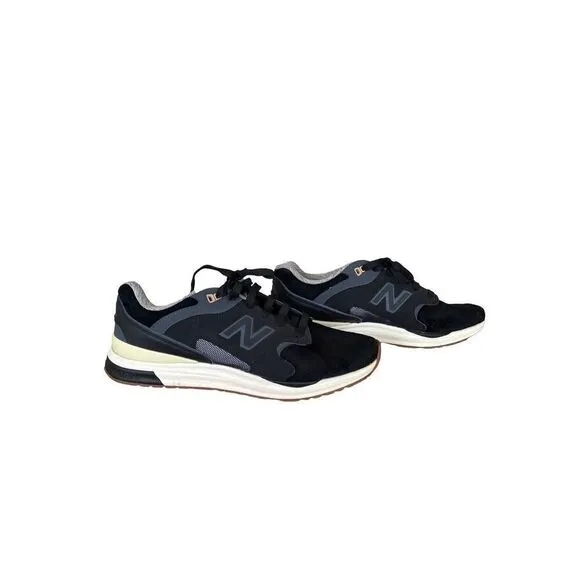 New Balance Mens Black ML1550SB 1550 Revlite Suede Athletic Shoes Size 10.5