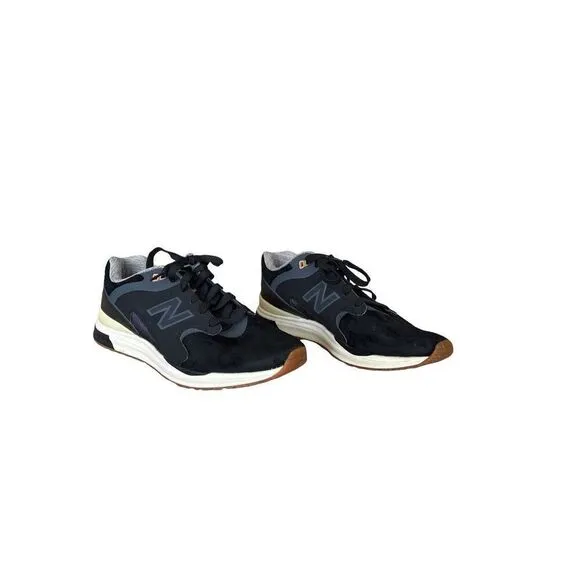 New Balance Mens Black ML1550SB 1550 Revlite Suede Athletic Shoes Size 10.5