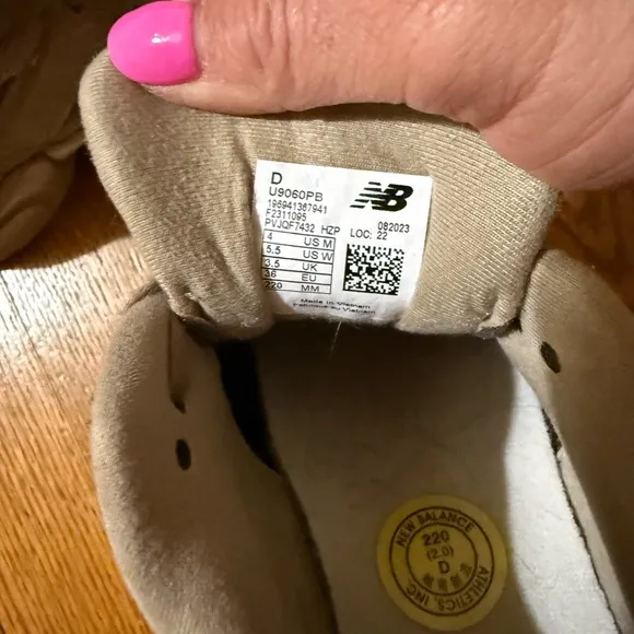 New Balance Tan and Gray Athletic Shoes