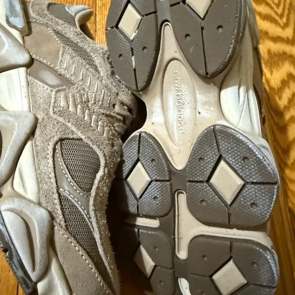New Balance Tan and Gray Athletic Shoes