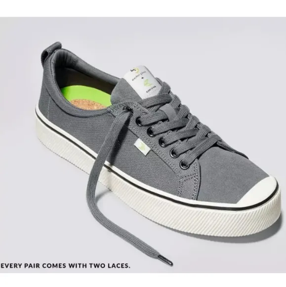 NEW Cariuma X master-piece Charcoal Gray Cordura &amp; Suede Sneaker Skater Japan