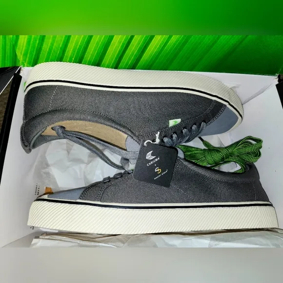 NEW Cariuma X master-piece Charcoal Gray Cordura &amp; Suede Sneaker Skater Japan