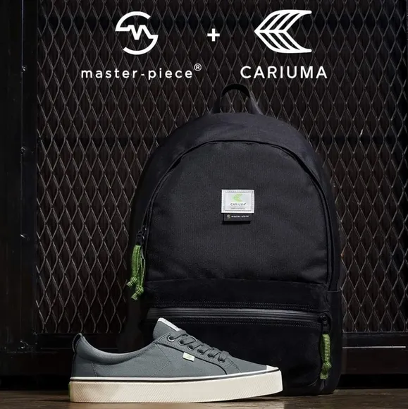 NEW Cariuma X master-piece Charcoal Gray Cordura &amp; Suede Sneaker Skater Japan