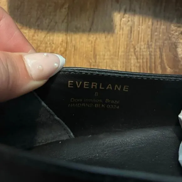 NEW Everlane The Modern Loafer In Black Size 8