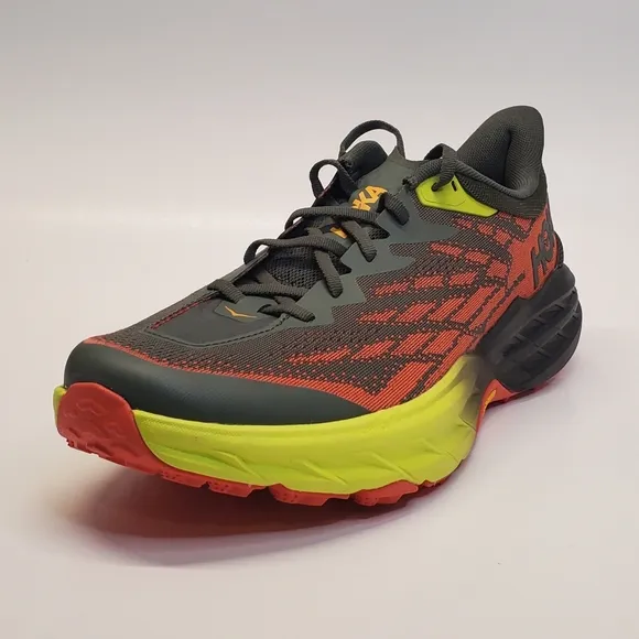 New Hoka One One Men's Speedgoat 5 Thyme Fiesta 1123157 Training Shoes Size 11 D