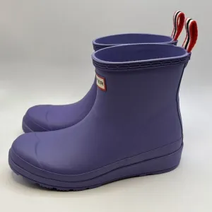 New Hunter Original Short Play Womens Size 6 Waterproof Rain Boots Purple Shoes
