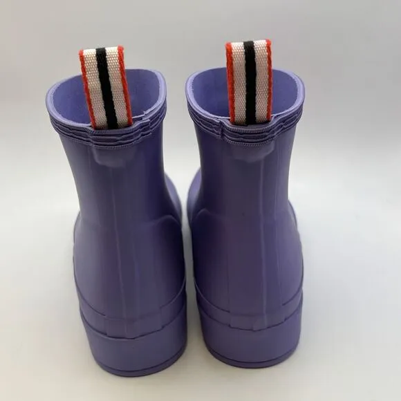 New Hunter Original Short Play Womens Size 6 Waterproof Rain Boots Purple Shoes